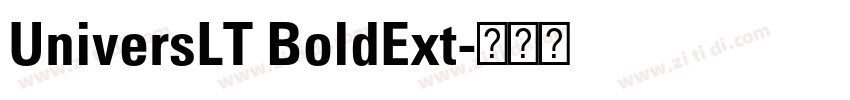 UniversLT BoldExt字体转换